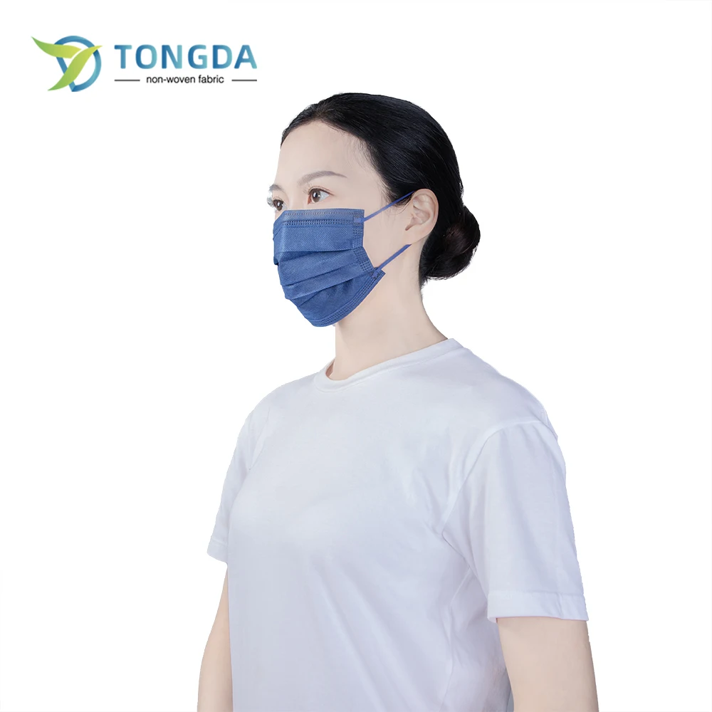 disposable spun lace non woven pink 3 ply surgeon face mask surgical medical mask