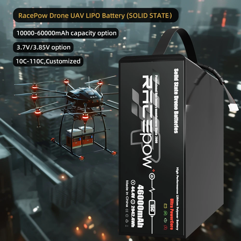 Настраиваемый 6S 12S 22 2 V 15C 22000mAh 45000mAh полутвердотельный Липовой Аккумулятор для мульти-роторного Дрон-робота
