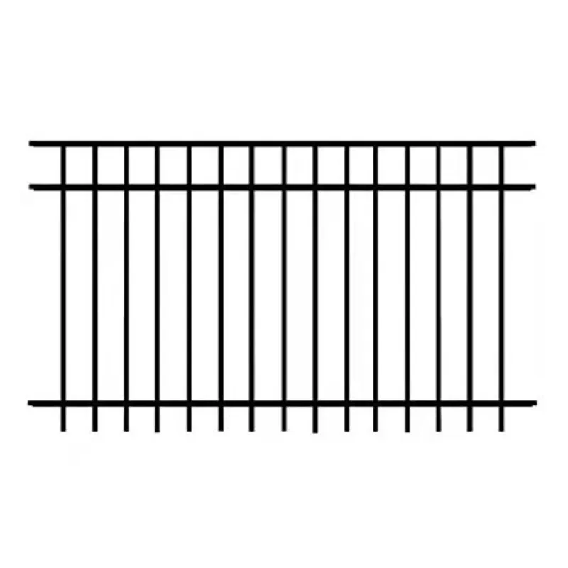 WP-F002 Wholesale galvanized steel Pipe Picket fence prices Estate Fence