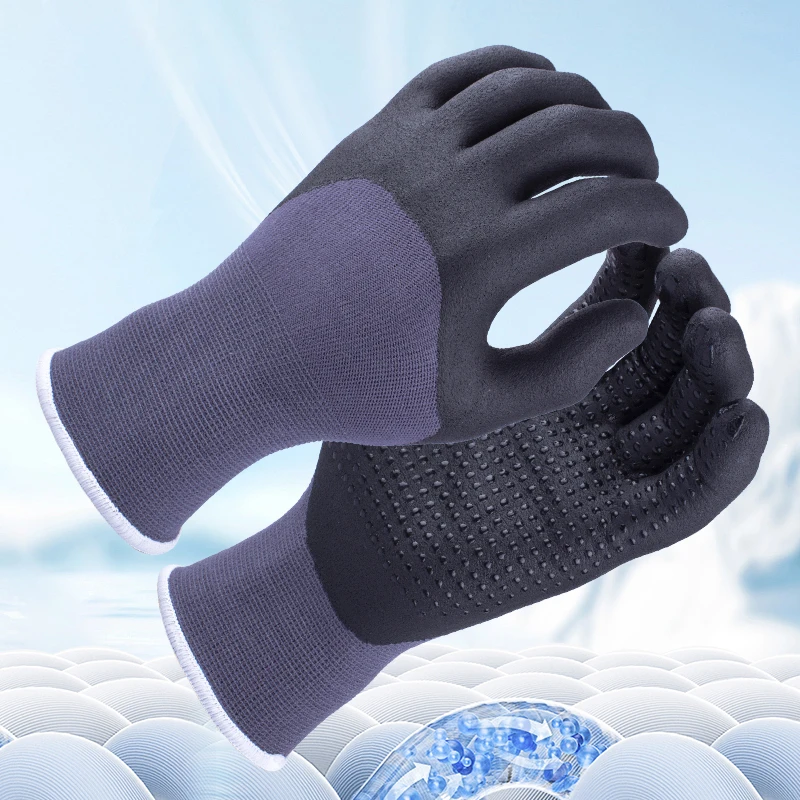 Factory 15G Nylon Spandex Gloves Nitrile Foam Coated Gloves Work Safety Gloves For Men General Work