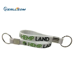 Popular Silicone Keychain Wholesale Hot Sale Personalized Custom Silicone Bracelet Keychain
