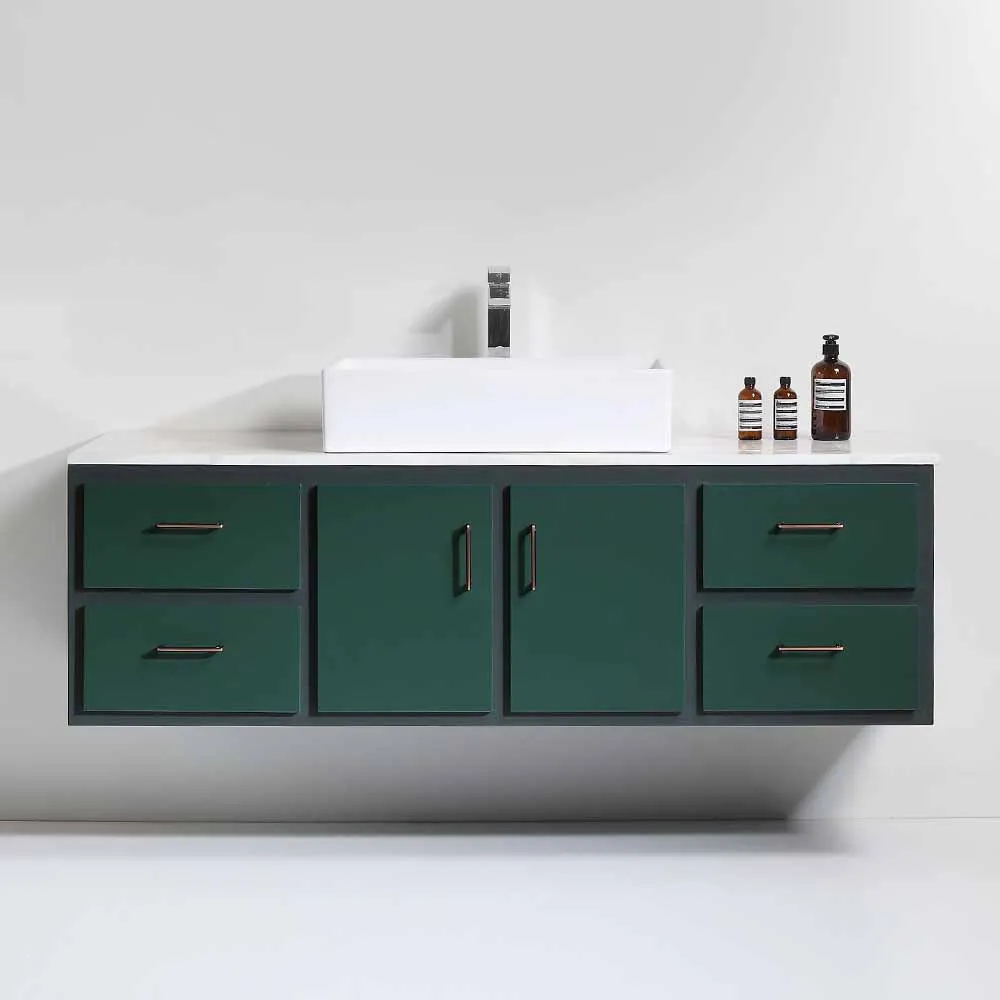 New style morden factory bathroom vanity with sink glossy paint bathroom vanity set custom luxury bathroom cabinets and vanities
