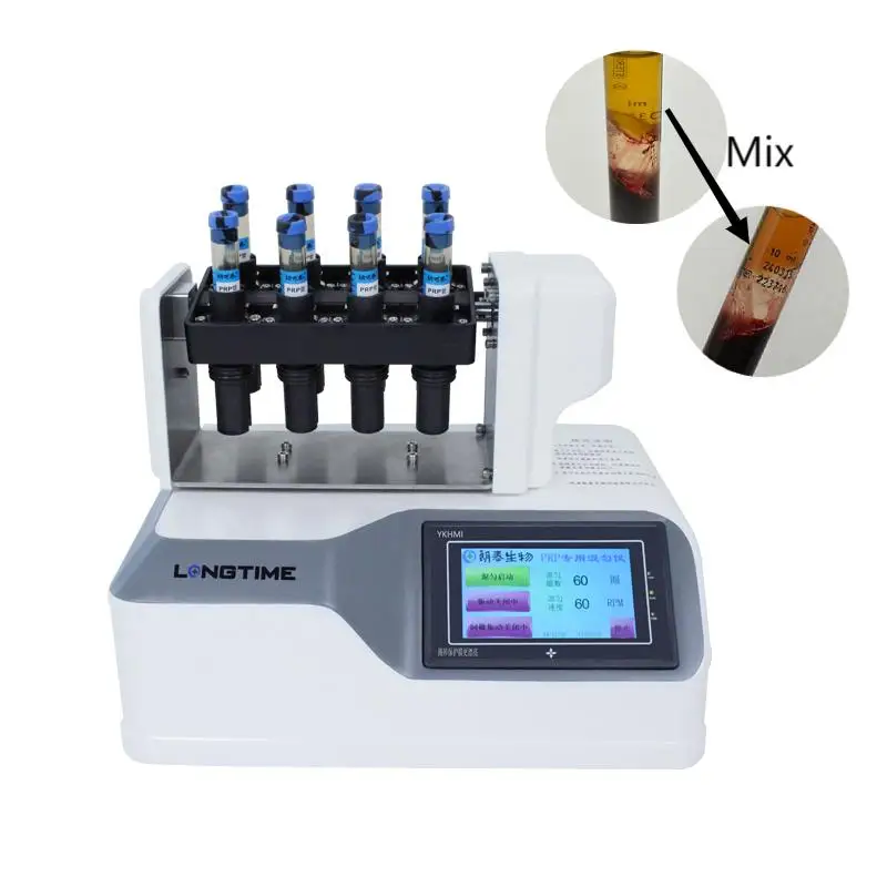 Vertical Rotating Mixer LCD Display Continuous or Timing Vertical Rotating Mixer for PRP Tube