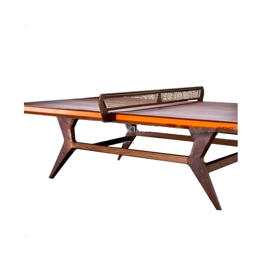 walnut color solid hard wood pingpong table table tennis table
