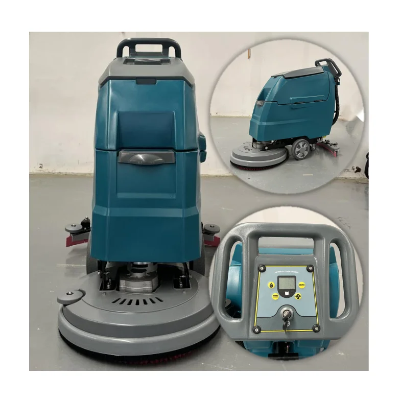 Factory wholesale cleaning width 21 inch compact walk-behind marble  concrete tile electric road floor scrubber  machine with CE