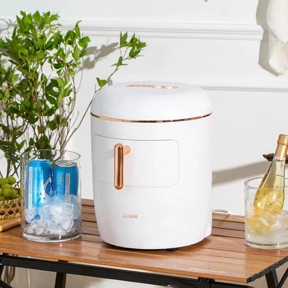 Countertop Ice Maker, 10 Bullet Ice Ready in 6-8 Mins Self-Cleaning Portable Quiet Ice Machine with Ice Scoop& Basket, White