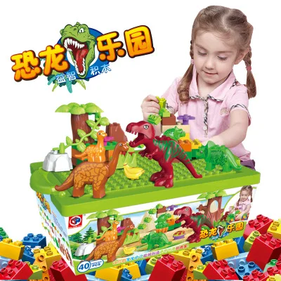 Dinosaur Series Building Blocks Animals Educational Toys For Baby Kids Children