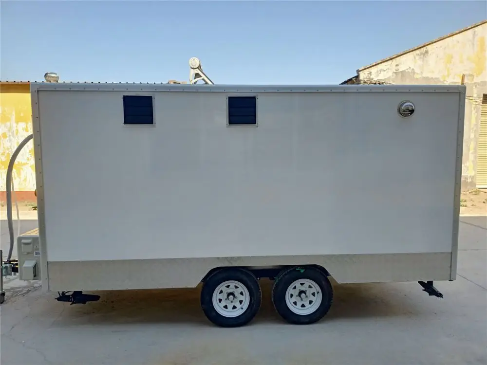 Mobile Kitchen Food Trailers Fully Equipped With Toilet Food Truck