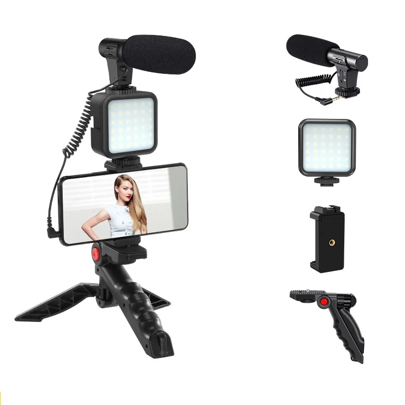 Оптовая продажа, уличный офисный светодиодный светильник, беспроводные блютузы, дистанционный микрофон, многофункциональный штатив для камеры, штатив для мобильного телефона