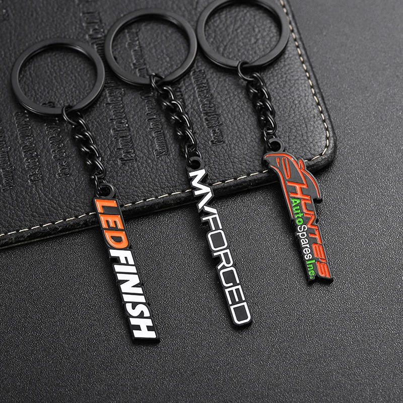 Your Own Customised Key Rings 2d 3D Letter Zinc Alloy Metal Soft Enamel Key Chains Wholesale Factory Custom Keychain with Logo
