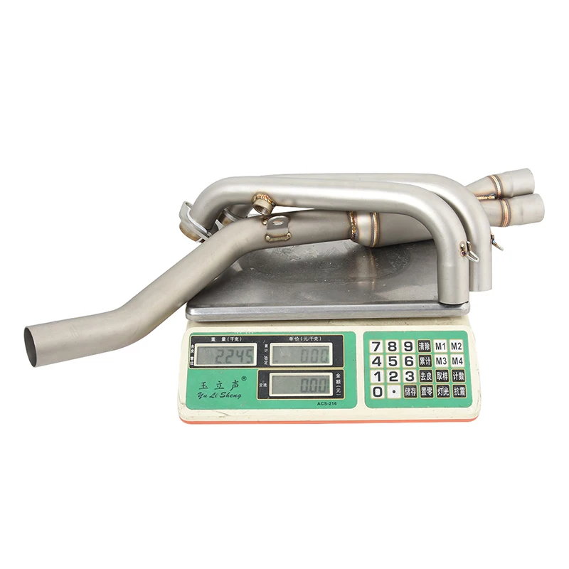 Front Link Pipe Slip On For CFMOTO 450SR Motorcycle Exhaust Stainless Steel Full System Modify Muffler Escape Moto Enhance