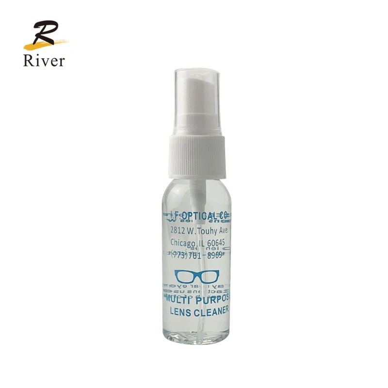 Wholesale 30ml Anti Fog Pet Bottle Glasses Lens Cleaner Spray Liquid With Label