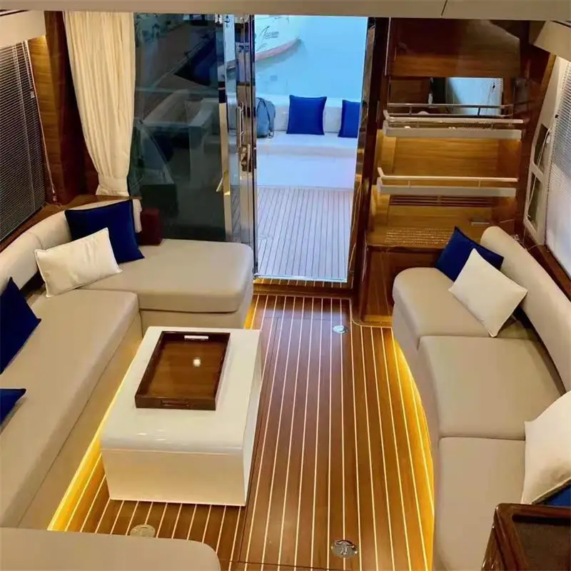 Cheap 48ft Luxury Yacht Speed Boat Inboard Motor 3m Cabin Cruiser Fishing Leisure Surfing Boat