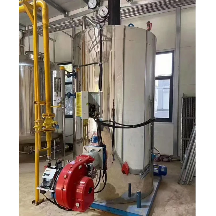 Small Gas Fired Steam Boiler100kg 200kg 300kg 600kg Vertical Diesel Oil Steam Generator Boiler for Sale