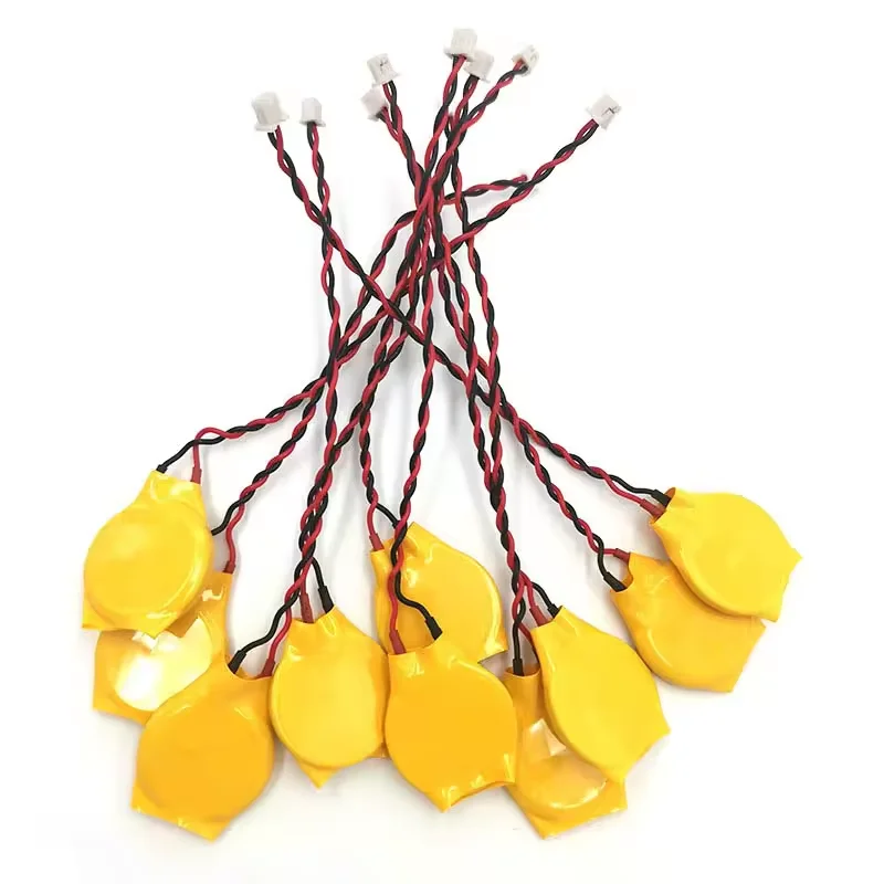 CROWN C G07M CMOS Batterie 3V Battery BIOS CR2032 mit Sticker Kabel 2 polig PC Laptop