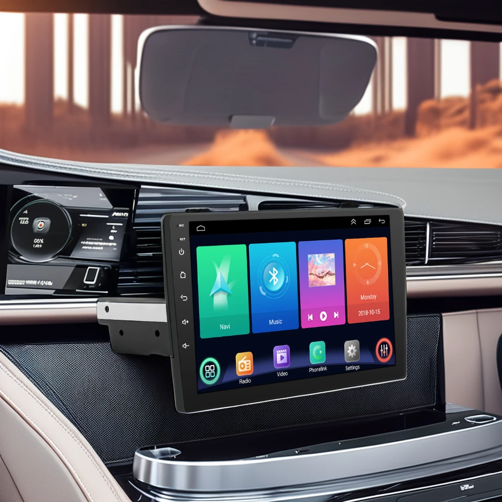 One Din 10 Inch big Touch Screen Android Car Stereo Rav4 Model GPS Navigation and Multimedia MP5 Player