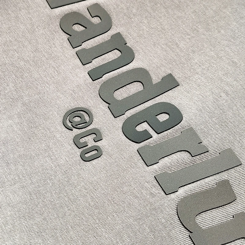 Label Heat Transfer T Shirt for Boots Patch Rubber Raised 3d- Silicon Top Fashion 3d Silicone Pvc for Clothing Color Printing