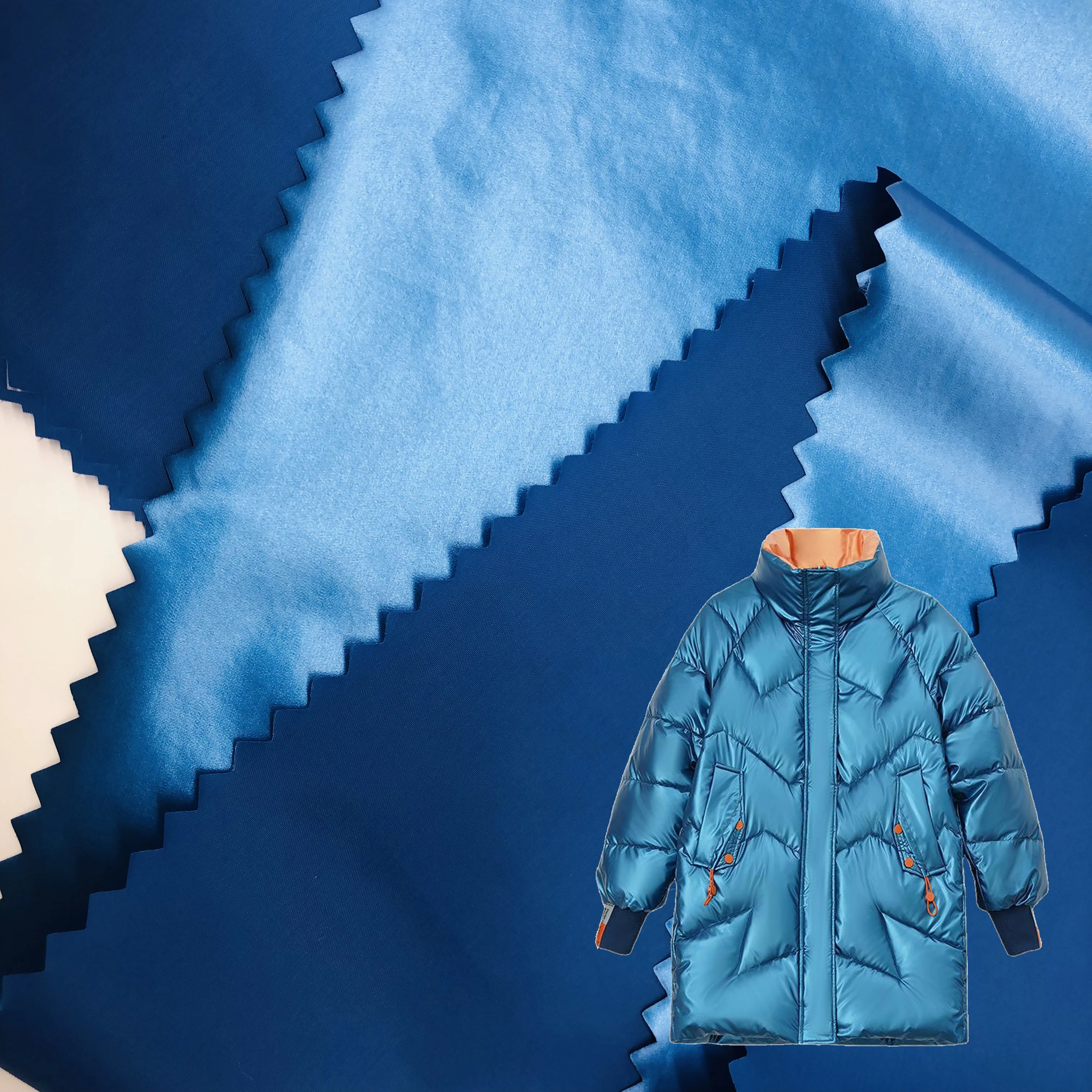 High density 20d nylon 400t inner lining fabric 380t nylon taffeta fabric nylon down jacket fabric