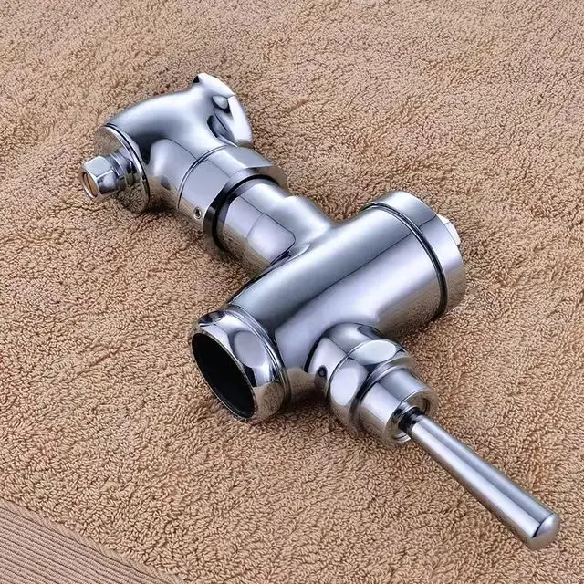 Modern Flusher Push Button Urinal Time Delay Manual Type For Close stool And Squatting Pan Flush Valve WC Flush Valve For Toilet