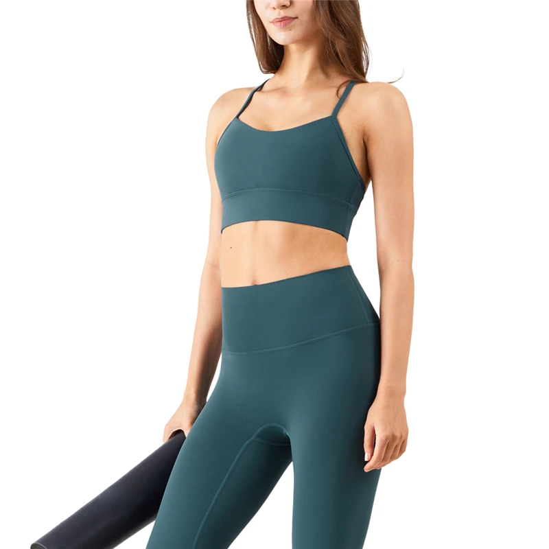High elastic  Y-shaped beauty back sexy gather slim yoga vest