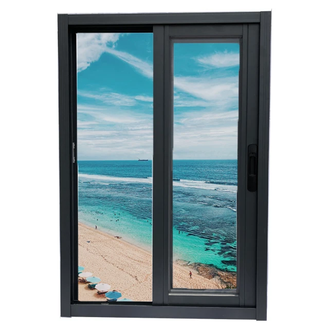 
Double glazed aluminium window profile sliding widow for house use 