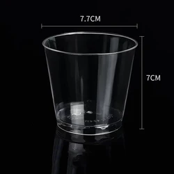 Plastic Dessert Cups With Spoons Disposable Appetizer Cups for cocktail with Tasting Spoon