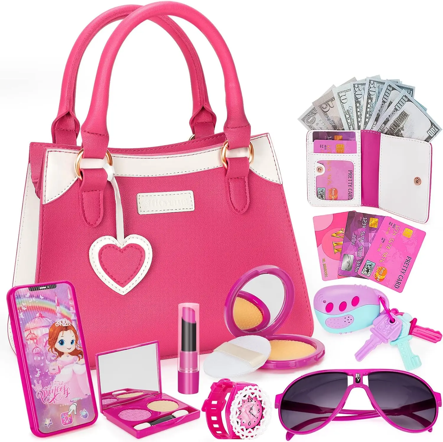 Children Suitcase Beauty Washable Real Cosmetics Pretend Play Toys Play House for Kids Makeup Set for Kids