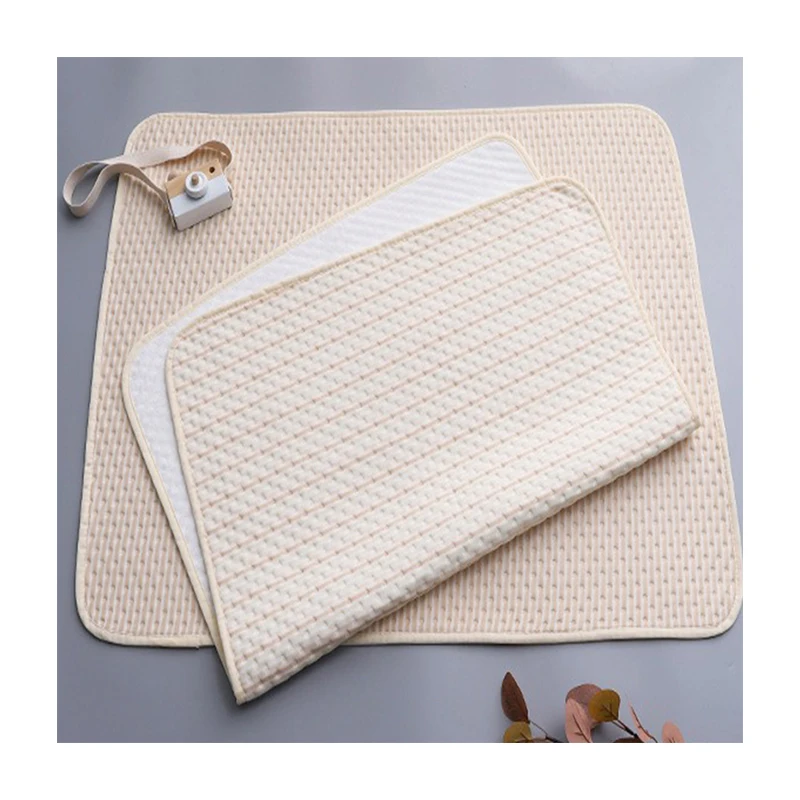 Newborn Foldable Organic Cotton Baby Portable Diaper Travel Changing Pad Infant Baby Urinal Pad Waterproof Mattress Play Mat