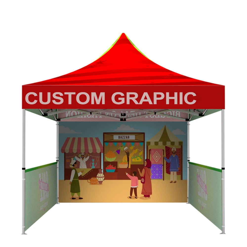 Gazebo outdoor aluminum luxury tela de toldo plegable 3x3