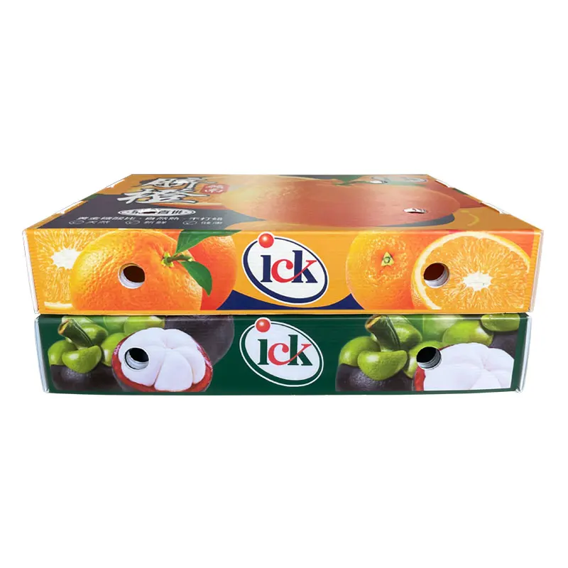 Новый гофрированный полипропиленовый пластиковый картон полый лист оранжевые коробки для фруктов настраиваемые овощи подарочная упаковка цветная печать