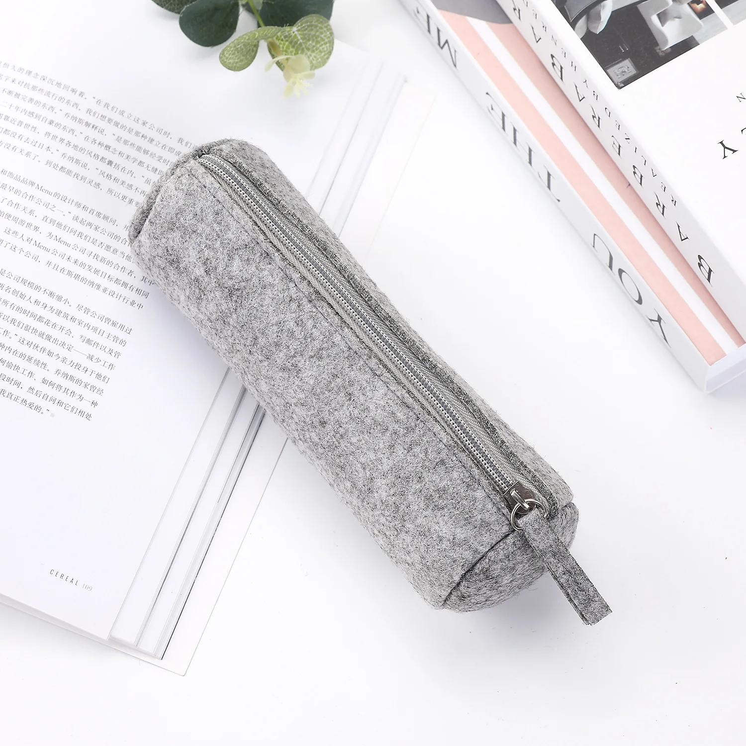 Felt pencil case High capacity estuche escolar Creativity pencil case trousse scolaire stylo kalem kutu cute stationery pen case