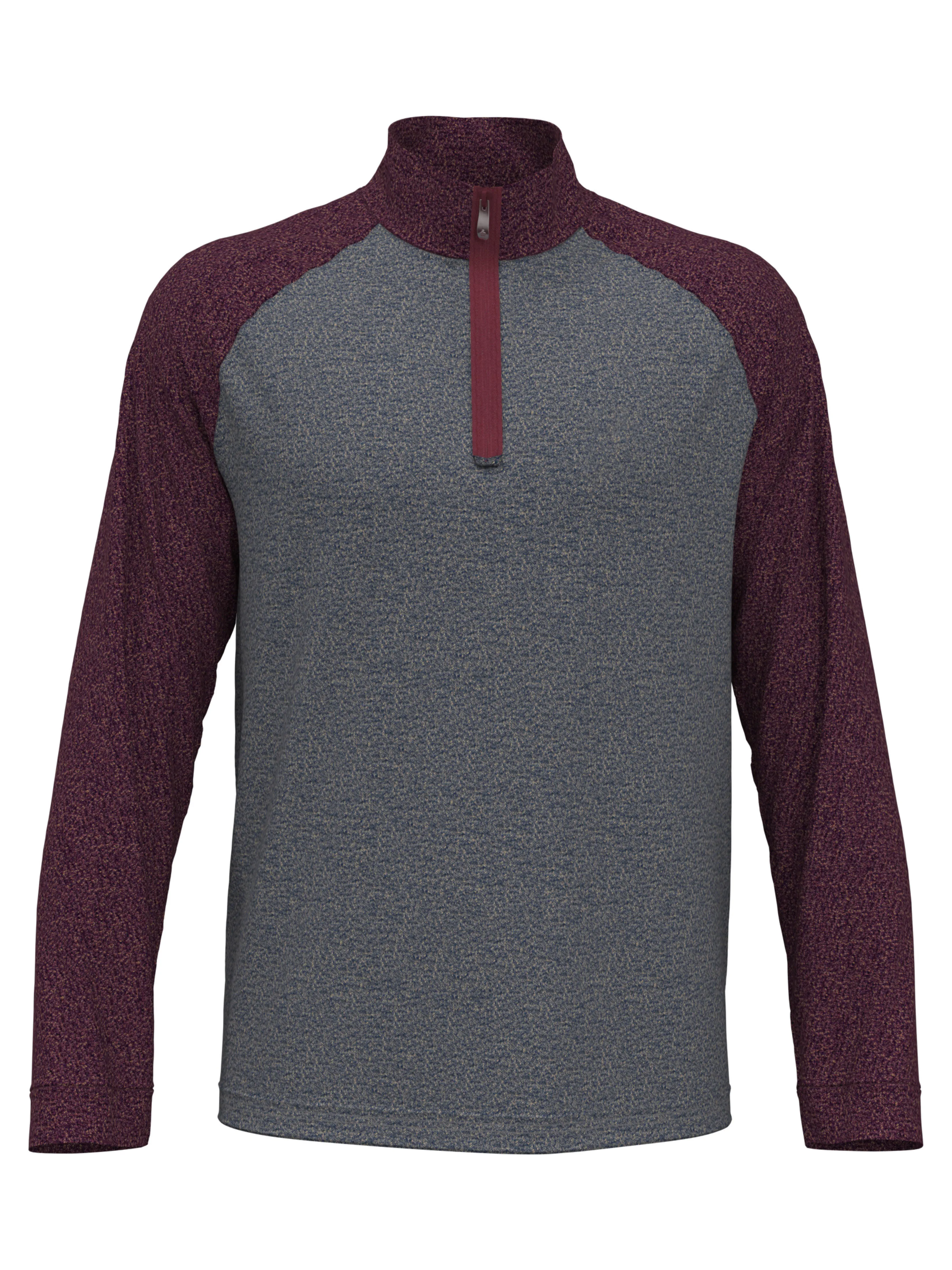 OEM Custom OEM Logo Men Polyester Cotton Long Sleeve Knitted 1/4 Quarter Zip Golf Pullover
