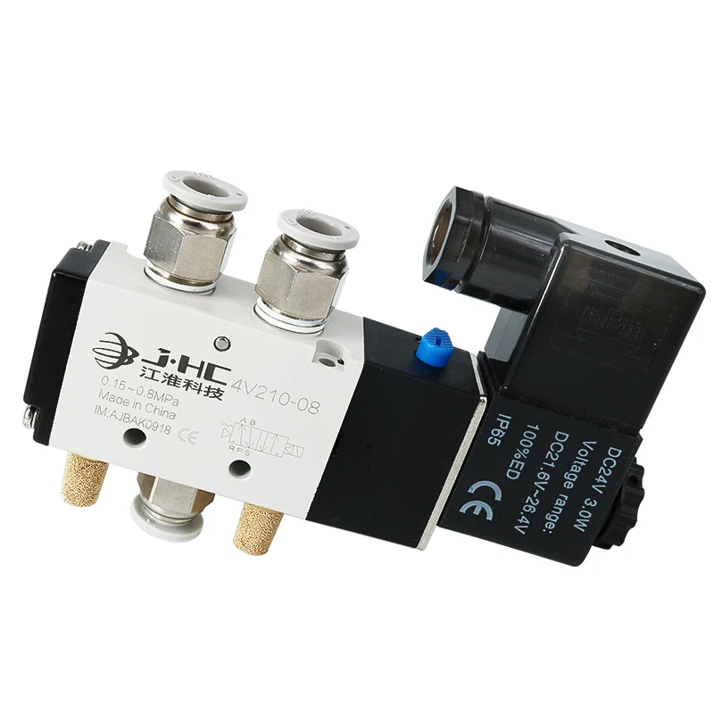 ANMASPC Factory outlet china manufacturer 4V210-08 5way solenoid valve pneumatic  Electric Solenoid Coil 220V AC