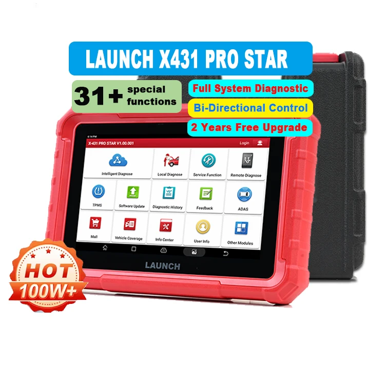 LAUNCH X431 PRO STAR Auto Diagnostic Scanner CANFD DOIP 2 Years Free Update ECU Coding Full Function Car Diagnostic Tools