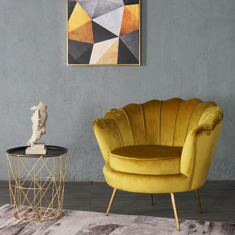 Living Room Comfortable Modern Furniture Lounge Arm Chair Velvet pedicure chair