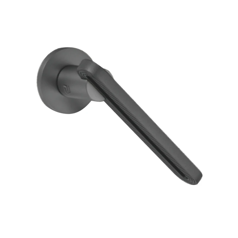 Black Door Handle For Room And Hotel Interior Gold Door Handle Zinc Modern Wooden Door Lever Handle Luxury