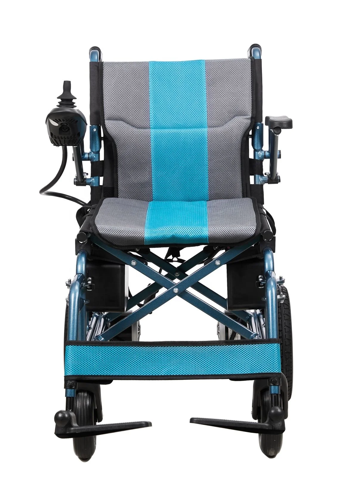 Aluminum Electric High Back Wheelchair Rehabilitation Equipment Light Weight Power Wheelchair