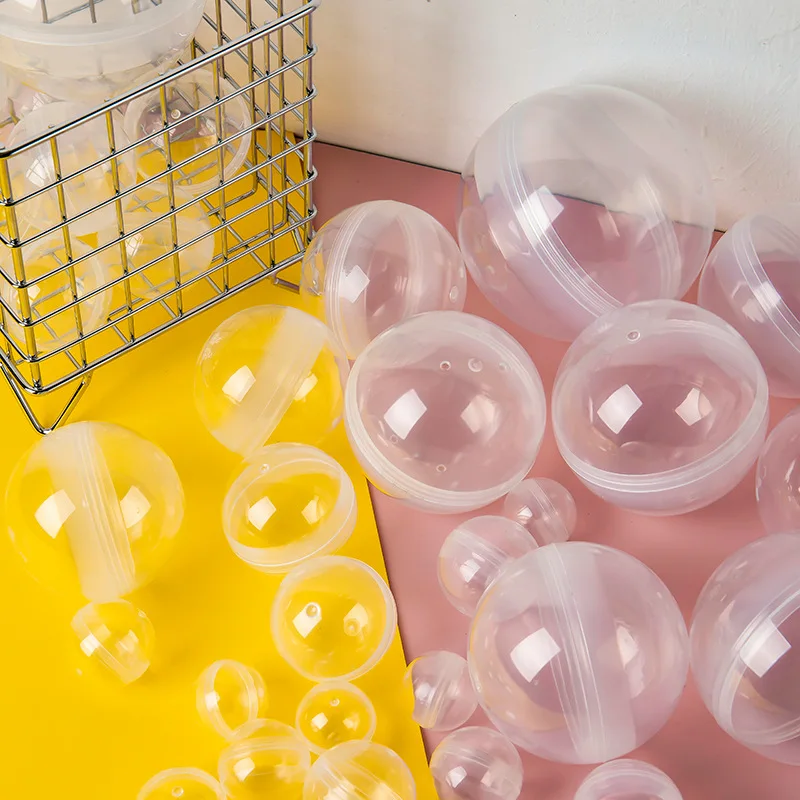 Wholesale 32mm 35mm 45mm 65mm 70mm 75mm 100mm 120mm Plastic Openable Capsule Ball Toy Capsules