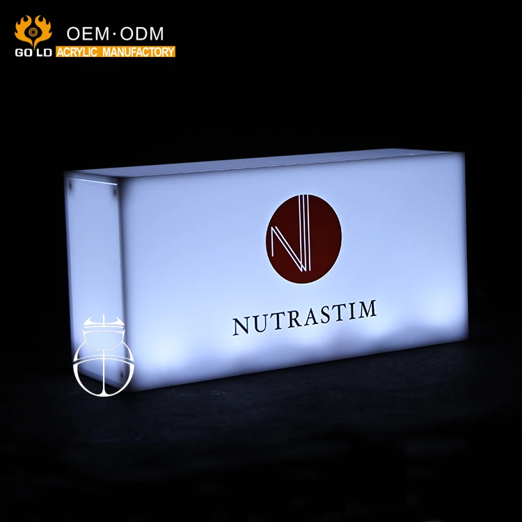 Free Design Custom Printing Fashion Style Led Acrylic Slim Light Box 3d Lamp Acrylic Usb Led Night