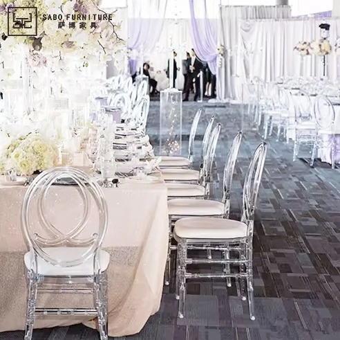 Современные прозрачные хрустальные стулья Chiavari Tiffany для свадебного банкета вечеринки ресторана гостиничной мебели входа в