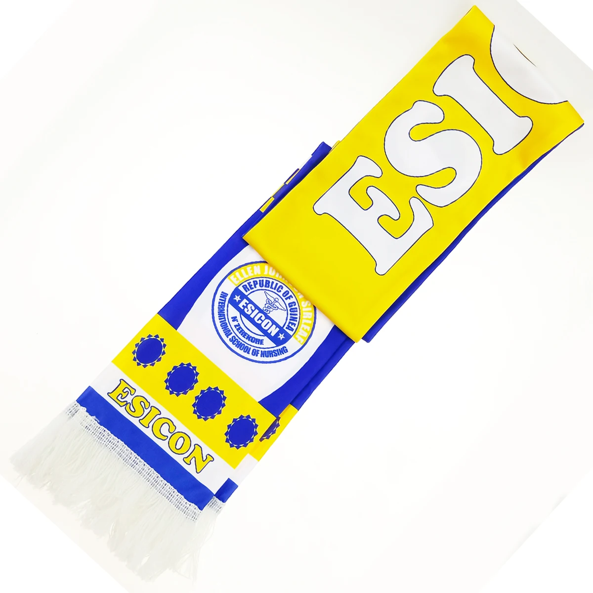 High quality cheap custom printed polyester sports football fan scarf custom scarf