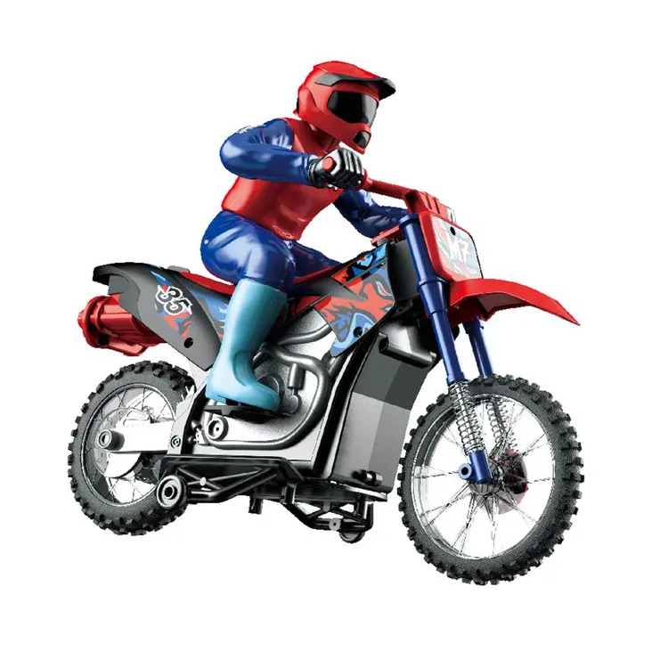 SY TOYS 2.4Ghz RC Motor Toy Electric Drift Spray & Radio Control Stunt Racing Motorcycles Plastic Remote Control Cars Children