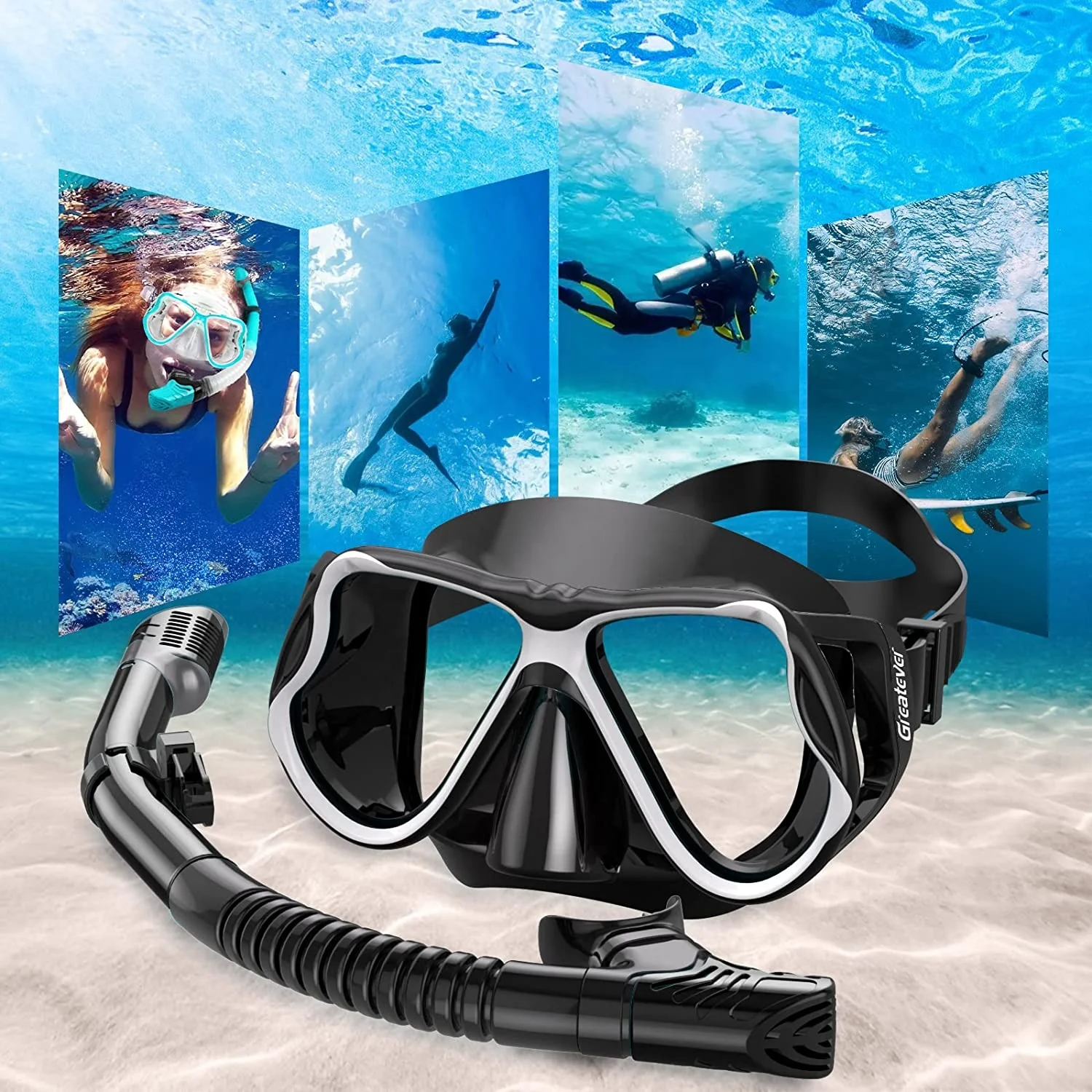 Wholesale us divers free diving scuba dive mask snorkel set