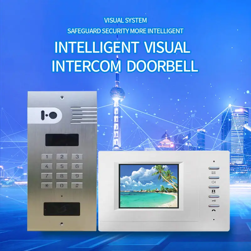 3.5 inch tft lcd monitor Smart Phone Multi Building Video Intercom System Multi Apartment Video Door Phone Intercom System SIP