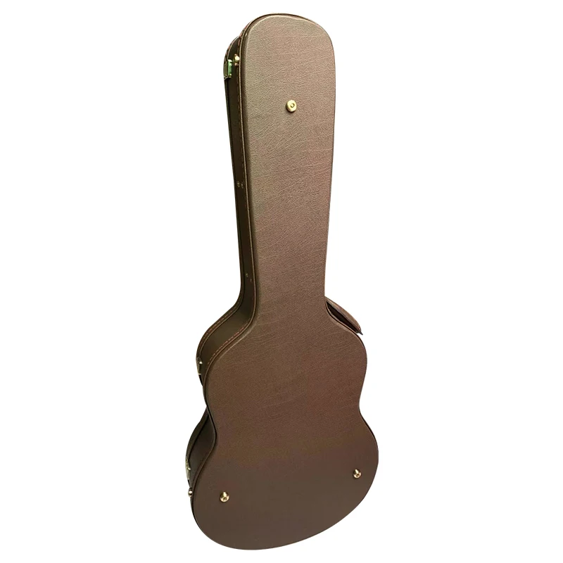 OEM new design fearless wood leather acoustic guitar hard box instrument pack