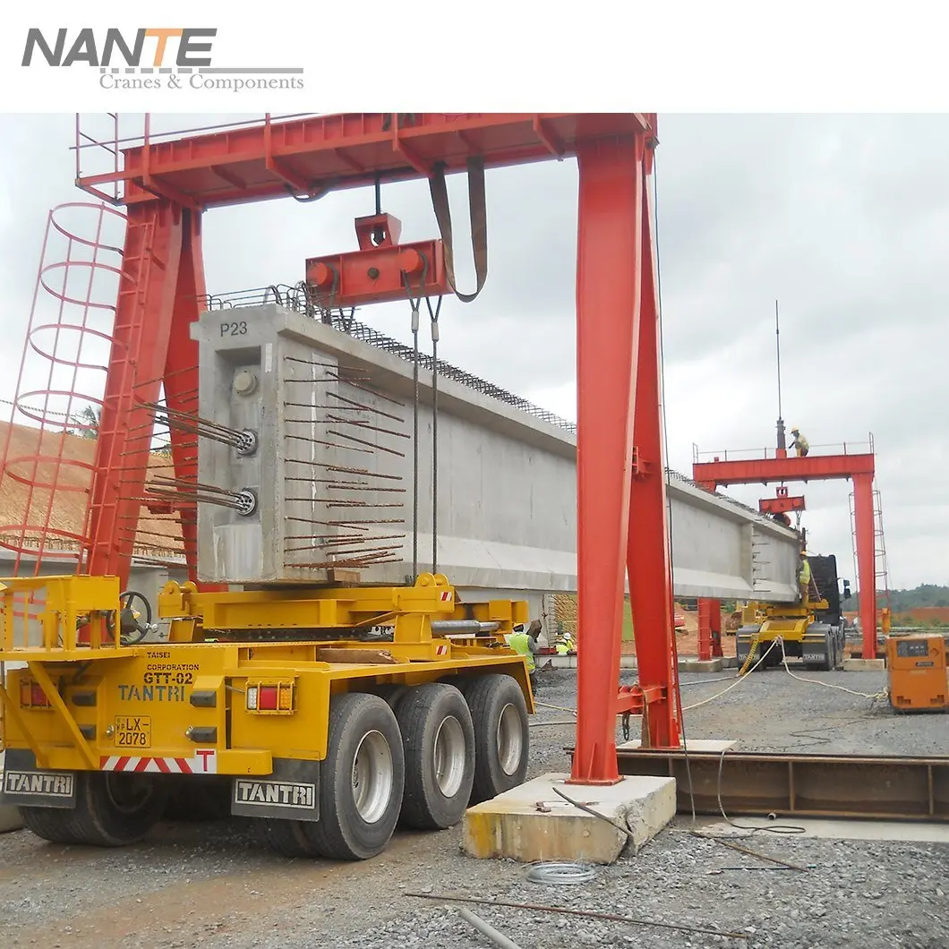 NANTE Good Quality 5t 10t 16t 20t  Remote  Control MH Electric Single Girder Gantry Crane Price