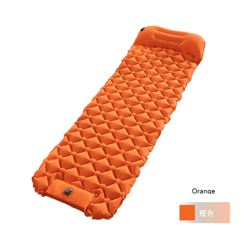 Ultralight Waterproof TPU Folding Self Inflatable Sleeping Pad Hiking Camping Air Mattress with Pillow