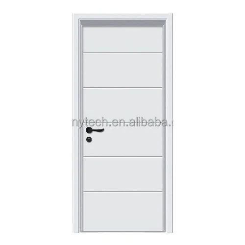 Factory price building material New WPC Door with wood frame WPC door skin for interior use