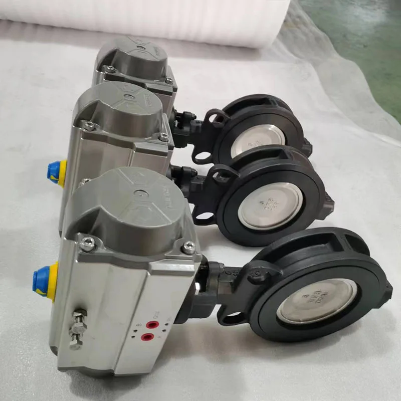 RPTFE Seat High Temperature Double Eccentric High Performance Butterfly Valve For High frequency switch