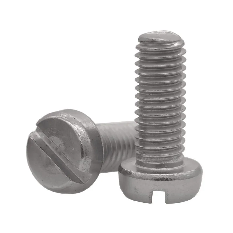 Slotted Cheese Cylindrical Screws M 4 x 4 mm DIN 84 Stainless Steel Bolt A4 ISO 1207  Slotted Cylinder Head Screw